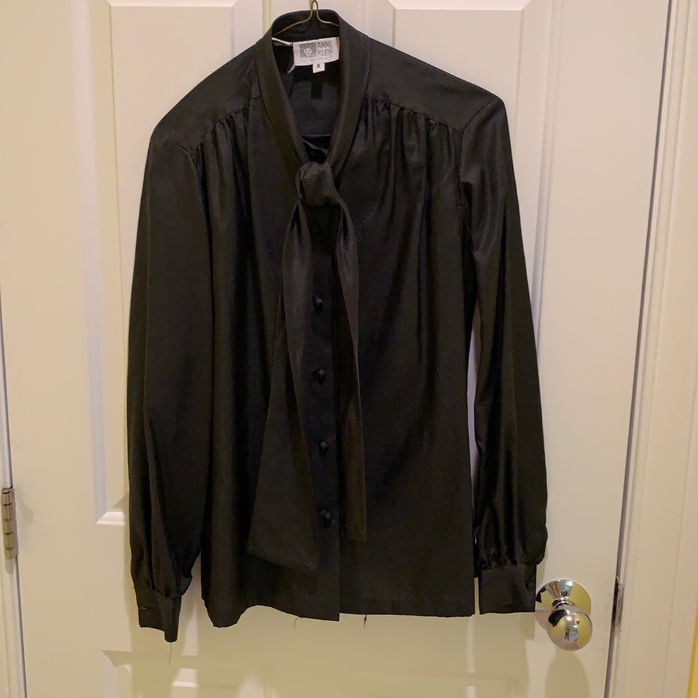 Anne Klein Black Blouse